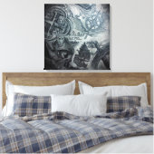 Paradies erwartet Leinwand (Insitu (Schlafzimmer))