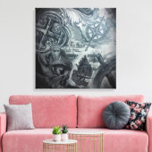 Paradies erwartet Leinwand (Insitu (Wohnzimmer))