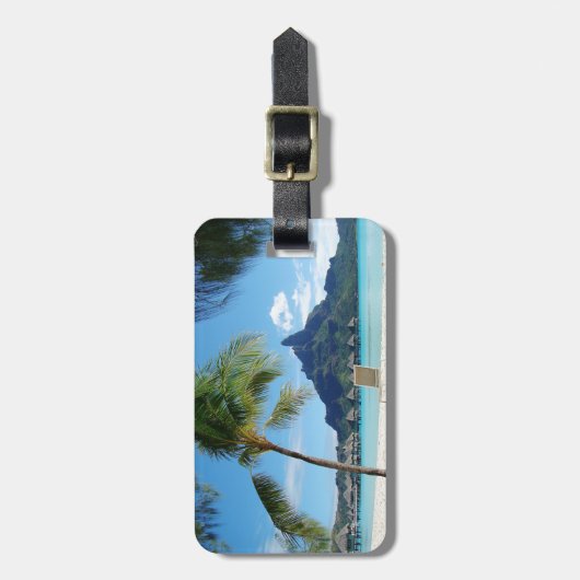 Paradies existiert gepäckanhänger (Vorderseite vertikal)