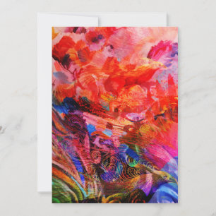 Paradies Floral Bird Phoenix Flammkunst Ankündigung