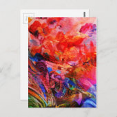 Paradies Floral Bird Phoenix Flammkunst Postkarte (Vorne/Hinten)