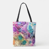 Paradies Floral Tote Beutel Tasche (Rückseite)
