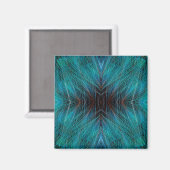 Paradies-Fraktal-Federdesign Magnet (Vorderseite/Rückseite)