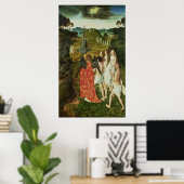 Paradies für den symbolischen Brunnen Poster (Heimbüro)