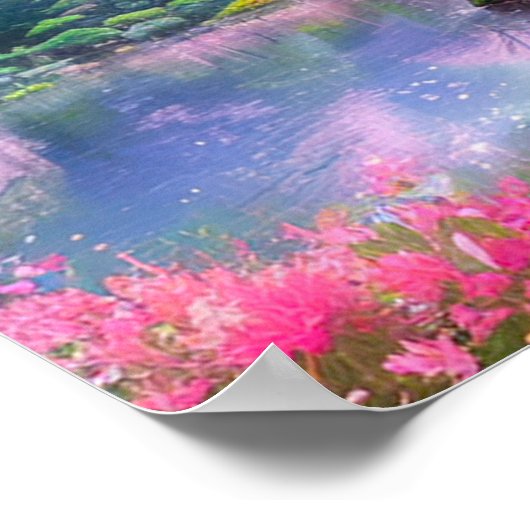 Paradies für Flora Poster (Ecke)