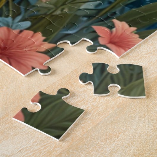 Paradies für Rosa Flamingo Puzzle (Seite)