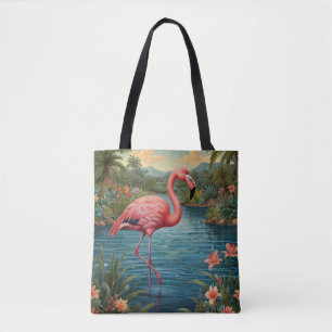Paradies für Rosa Flamingo Tasche