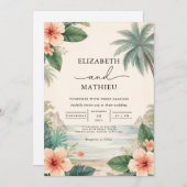 Paradies für Tropen Einladung (Vorne/Hinten)