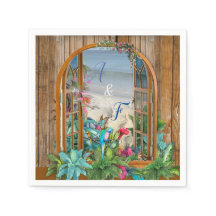 Paradies für tropische Flora am Strand von Napkins