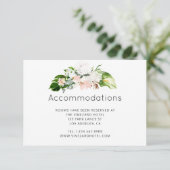 Paradies für tropische Hochzeiten Begleitkarte (Stehend Vorderseite)