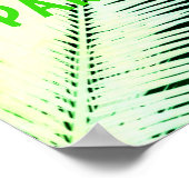 Paradies für tropische Palmenblätter Foto Art Poster (Ecke)