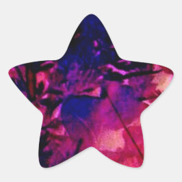 Paradies für tropischen Abend Stern-Aufkleber