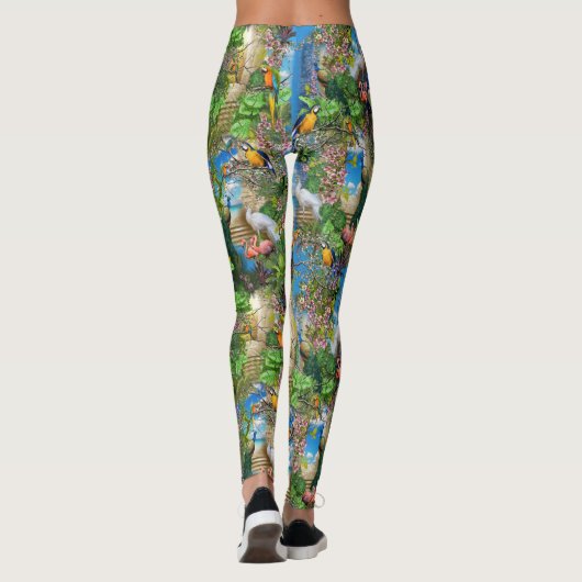 Paradies für Vögel Leggings (Rückseite)