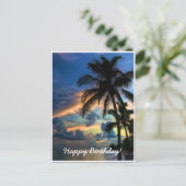 Paradies… Geburtstags-Karte Postkarte (Stehend Vorderseite)