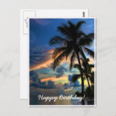 Paradies… Geburtstags-Karte Postkarte (Vorne/Hinten)