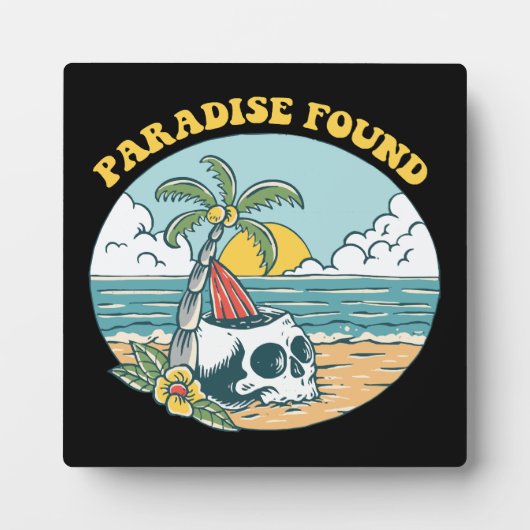 PARADIES GEFUNDEN FOTOPLATTE (Vorderseite)