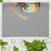 Paradies gefunden geschirrtuch (Gefaltet)