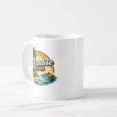 Paradies gefunden kaffeetasse (Vorderseite Links)