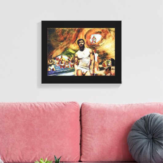 Paradies gefunden leinwanddruck (Insitu (Wohnzimmer))