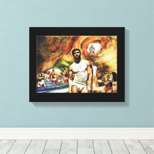 Paradies gefunden leinwanddruck (Insitu (Holzboden))