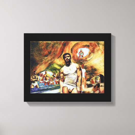 Paradies gefunden leinwanddruck (Vorderseite)