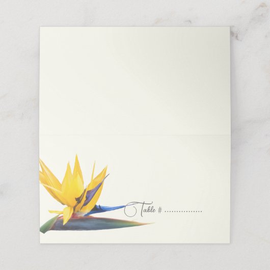 Paradies geteerter Begleitschutz oder Platzkarte E (Außenseite Aufgefaltet)