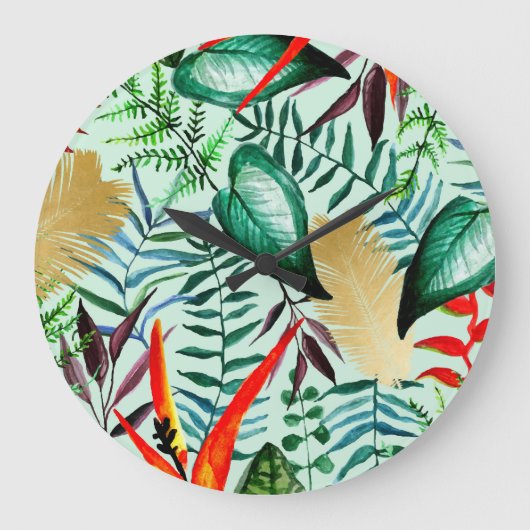 Paradies Große Wanduhr (Vorderseite)