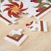 Paradies, Illustration, Garten, Vintag Puzzle (Seite)