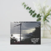 Paradies (im Bau) Postkarte (Stehend Vorderseite)