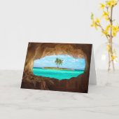 Paradies in der Karibik Karte (Gelbe Blume)