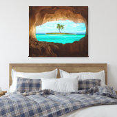 Paradies in der Karibik Leinwanddruck (Insitu (Schlafzimmer))