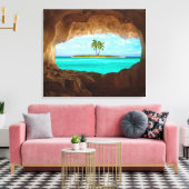 Paradies in der Karibik Leinwanddruck (Insitu (Wohnzimmer))