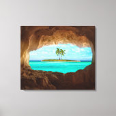 Paradies in der Karibik Leinwanddruck (Vorderseite)