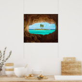 Paradies in der Karibik Poster (Küche)