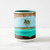 Paradies in der Karibik Tasse (Zentrum)