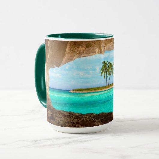 Paradies in der Karibik Tasse (Vorderseite Links)