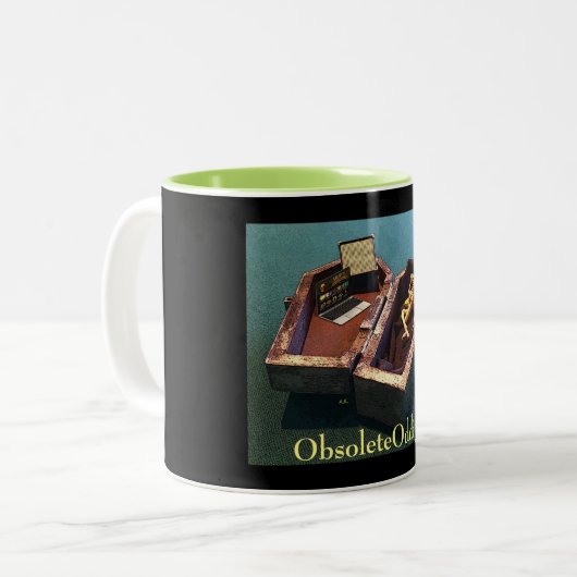 Paradies in der Leben-Tasse Zweifarbige Tasse (Vorderseite Links)