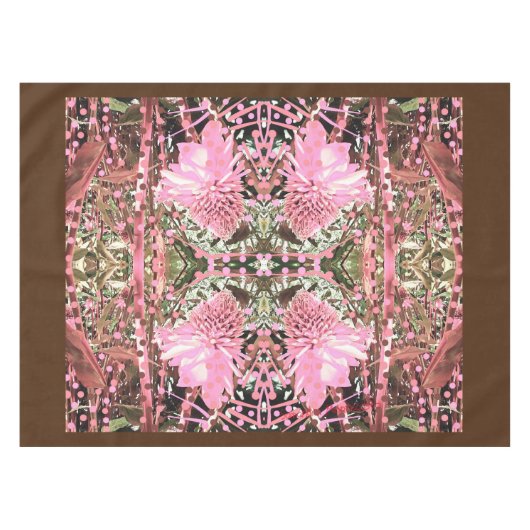 Paradies in Rosa und Braun Special Moment Tablette Tischdecke (Vorderseite (Horizontal))