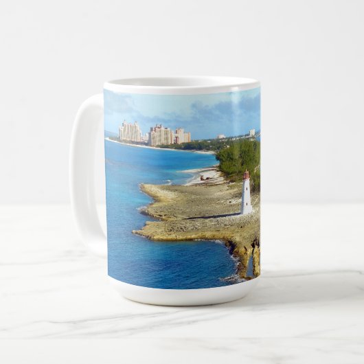 Paradies-Insel-Licht Kaffeetasse (Vorderseite Links)