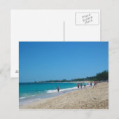 Paradies-Insel Postkarte (Vorne/Hinten)