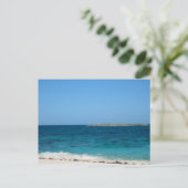 Paradies-Insel Postkarte (Stehend Vorderseite)