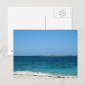 Paradies-Insel Postkarte (Vorne/Hinten)