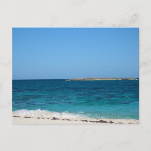 Paradies-Insel Postkarte (Vorderseite)