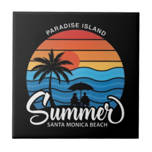 Paradies-Insel Santa Monica Beach-35307 Fliese