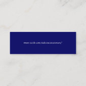 Paradies ist ein Bibliotheks-MiniLesezeichen Mini Visitenkarte (Rückseite)