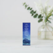 Paradies ist ein Bibliotheks-MiniLesezeichen Mini Visitenkarte (Stehend Vorderseite)