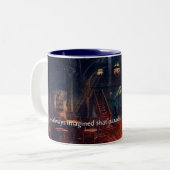 Paradies ist eine Art Bibliotheks-Tasse Zweifarbige Tasse (Vorderseite Links)