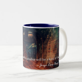 Paradies ist eine Art Bibliotheks-Tasse Zweifarbige Tasse