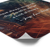 Paradies ist eine Art Bibliothekspenster Poster (Ecke)