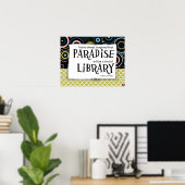 Paradies ist eine Bibliothek Poster (Heimbüro)